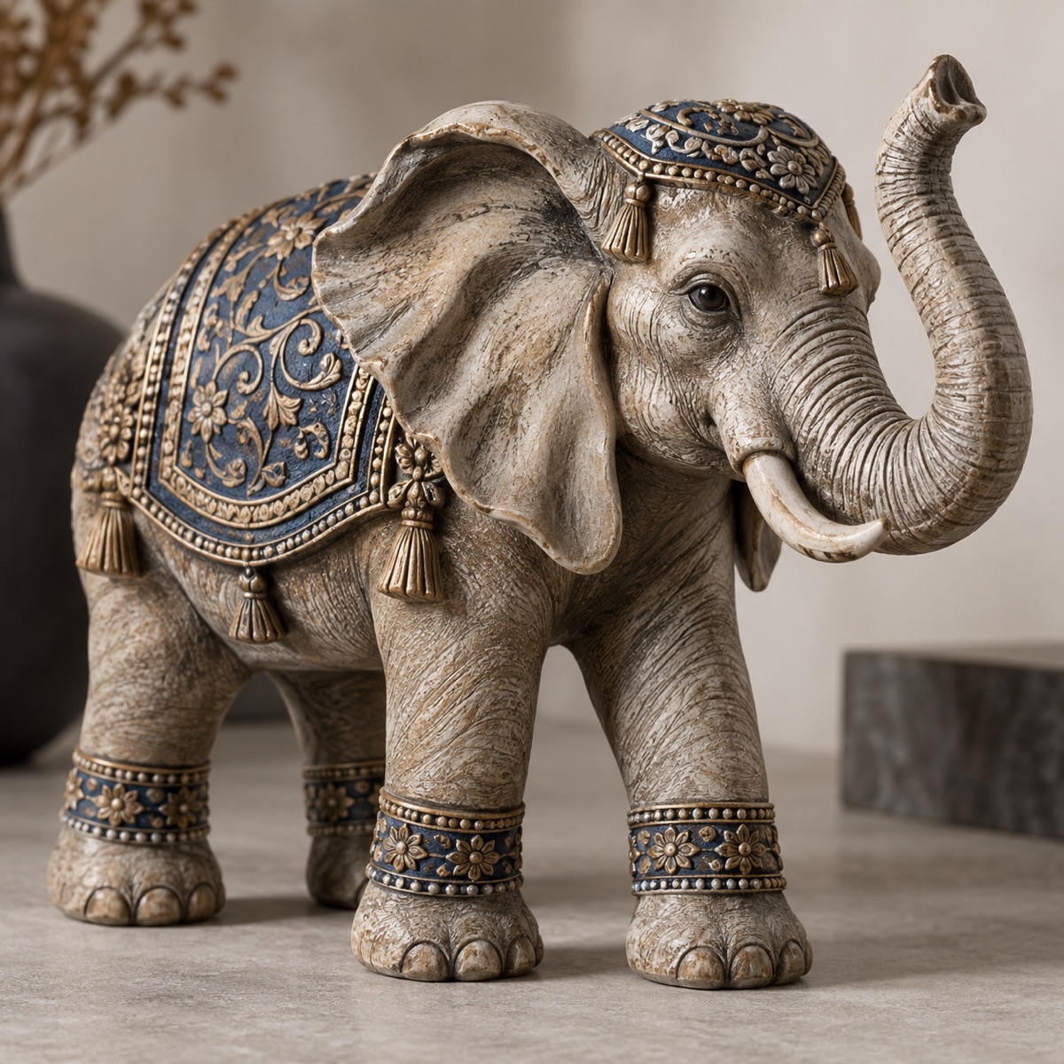 Detailed sculpted resin decorative figurine